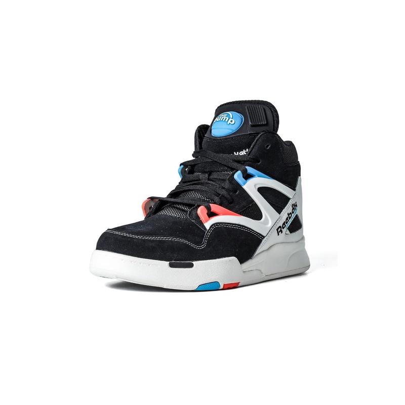 锐步(REEBOK)锐步复古s篮球风综合训练鞋男泵 Omni Zone II 黑色潮流室高清大图