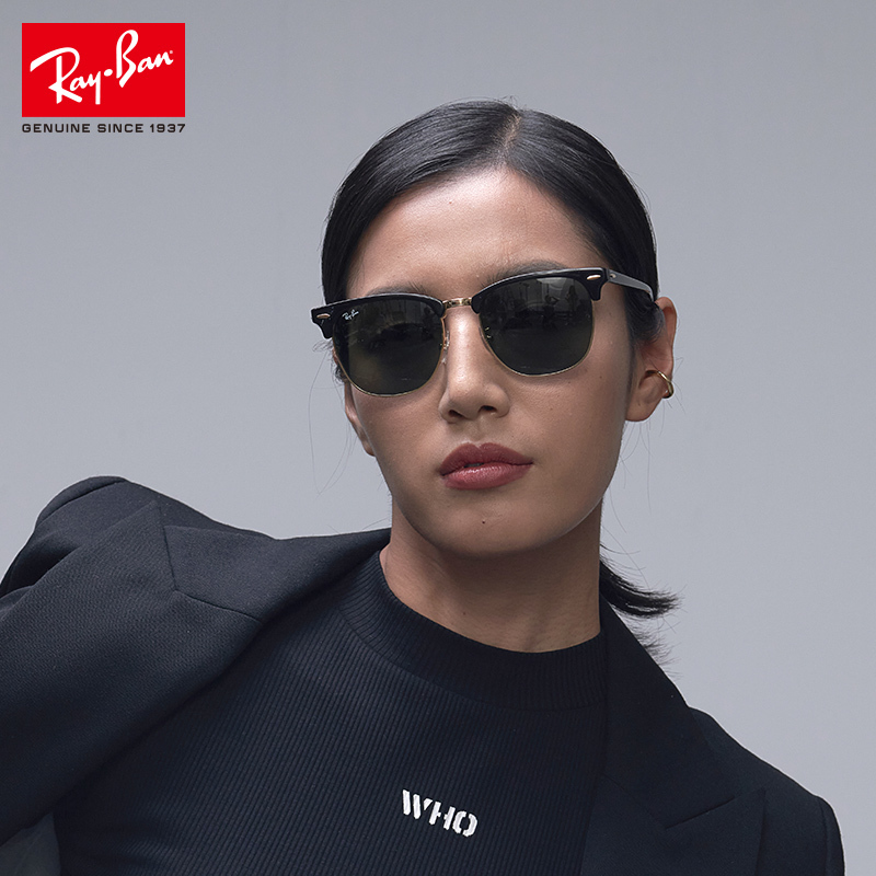 RayBan雷朋太阳镜男女款方形偏光开车驾驶司机镜0RB3016F
