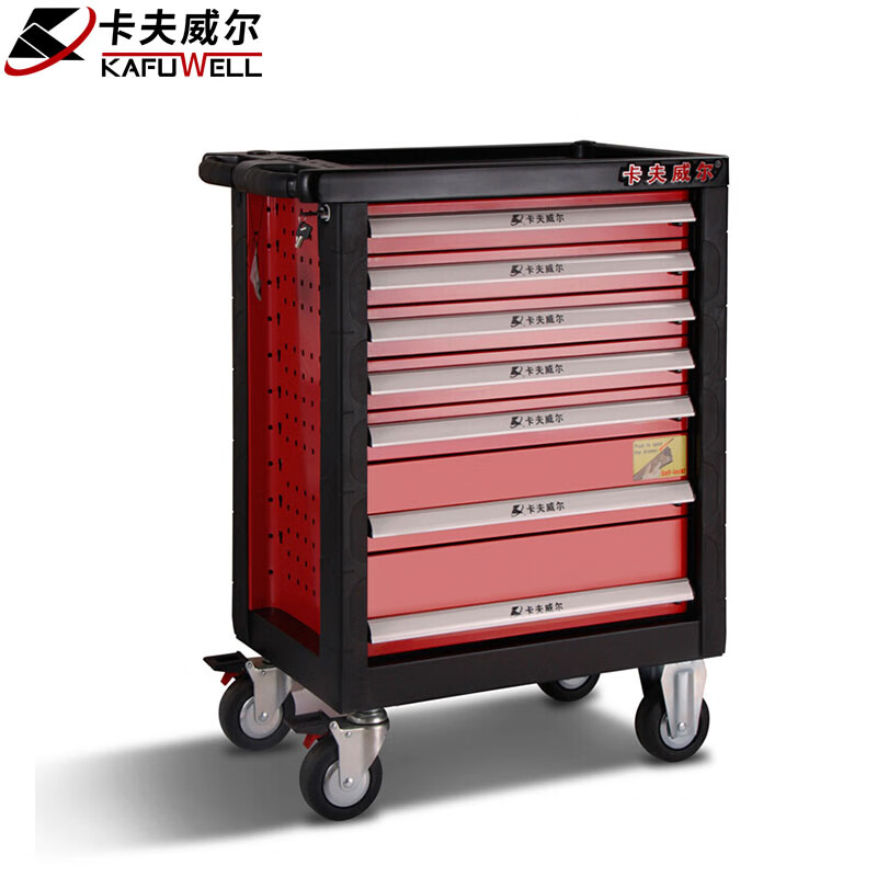 卡夫威尔7层抽屉带锁型工具柜工具车 PK0002T高清大图