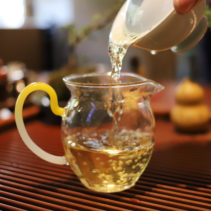 茗纳百川 云南普洱茶生茶普洱茶砖茶云南茶叶 滑竹梁子 黄金砖茶500克