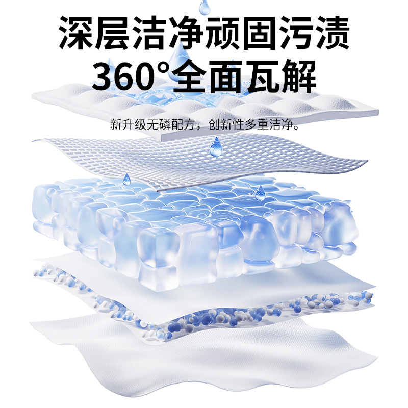 澳得迈(AODMA) 洁白炫彩洗衣液LD-008清新百合2kg高清大图