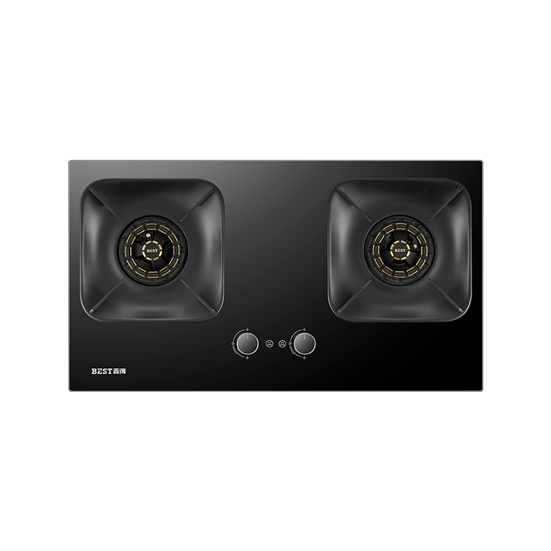 百得(BEST)华帝股份燃气灶JZT-AQ35 5.2kW叠焰梯旋猛火灶双边智能定时烟灶联动可调底壳自由换装天然气高清大图