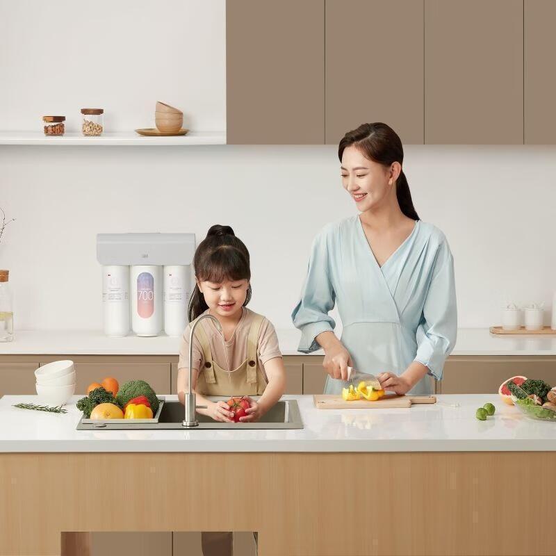 3M净水器家用直饮RO反渗透厨下700G大通量1.84L/min家用纯水机HFRO-S725高清大图