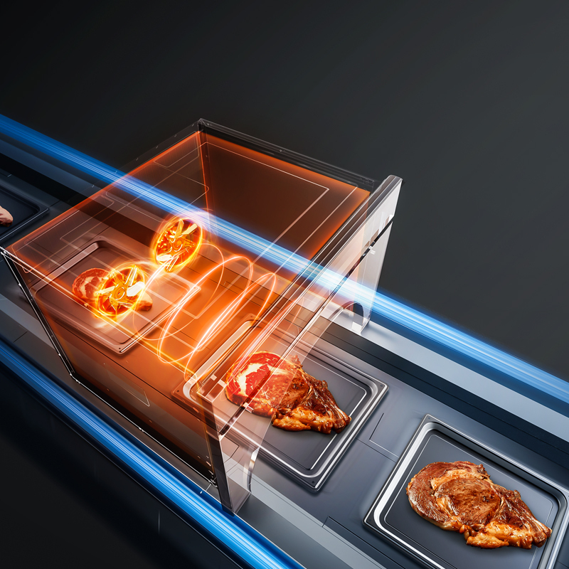 全新二代凯度zdpro二代嵌入式电蒸箱烤箱家用蒸烤炸一体机大容量