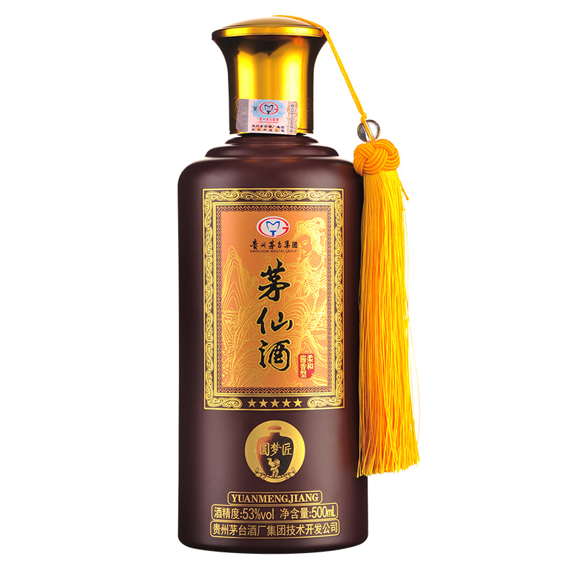 贵州茅台酒厂集团技术开发公司 茅仙酒圆梦匠 53度柔和酱香型白酒礼品酒水500ml*1瓶