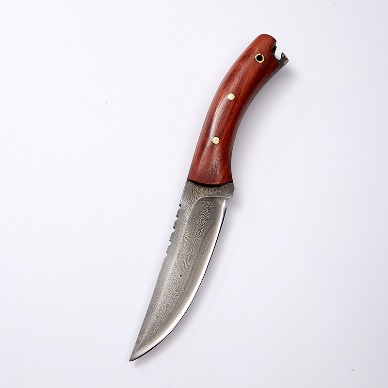 楚家刀覆土烧刃花纹钢水果刀便携厨房刀具手工锻打随身瓜果刀户外多用