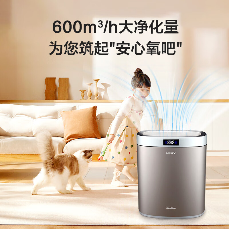 莱克吉米(JIMMY) 空气净化器 K6 (KJ605) 家用办公室净烟新房快速高效空气净化器高清大图
