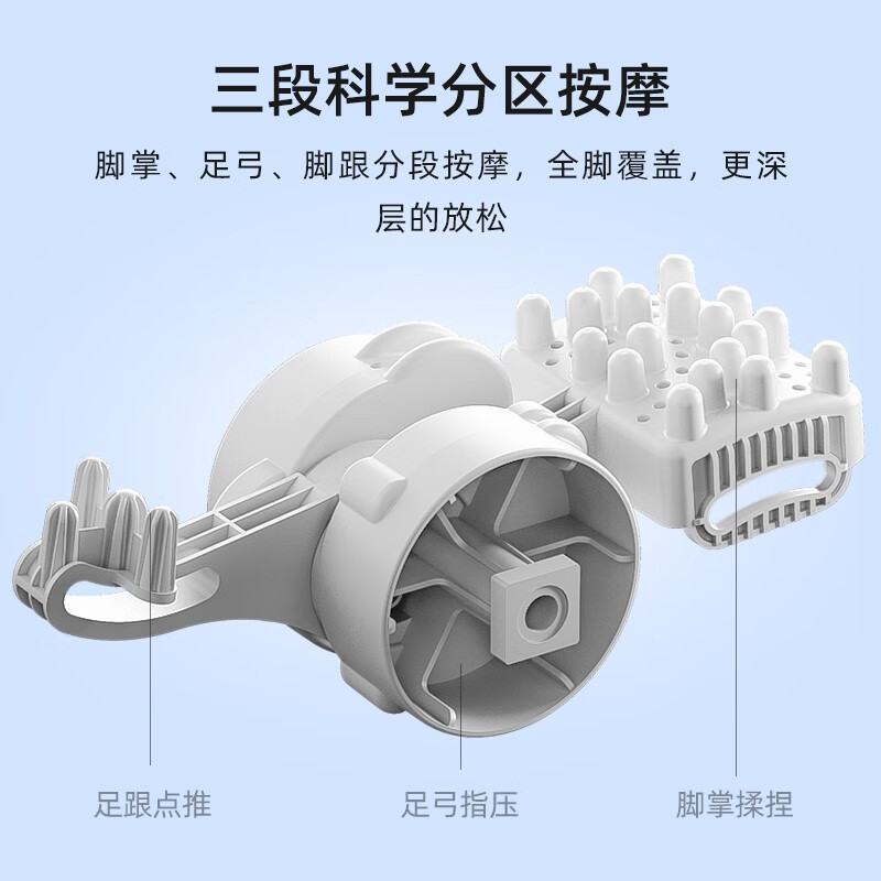 凯诗捷(KASJ)泡脚桶折叠足浴盆泡脚盆恒温加热洗脚盆全自动按摩洗脚桶送爸妈老年人生日礼物K7 皓月白高清大图
