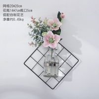 创意墙壁装饰挂件墙面卧室房间的小饰品墙上壁挂花艺室内装修墙饰 三维工匠 网格自制花艺套装2壁饰