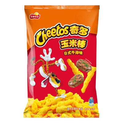 奇多 玉米棒 日式牛排味 90g/袋 新老包装交替发货