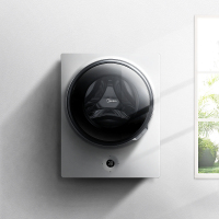 美的(Midea)MG30V30DX 3公斤儿童洗全自动滚筒壁挂洗衣机 BLDC静音变频 家用白色 纳米银离子除菌