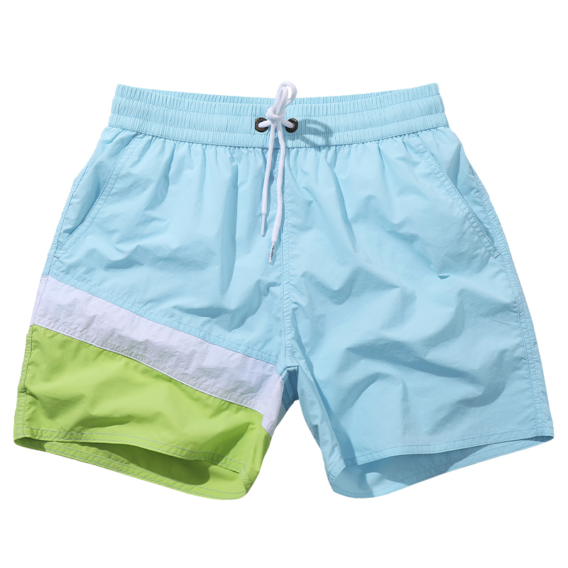 速干沙滩裤男士可下水带内衬游泳裤休闲宽松三分裤健身跑步短裤潮