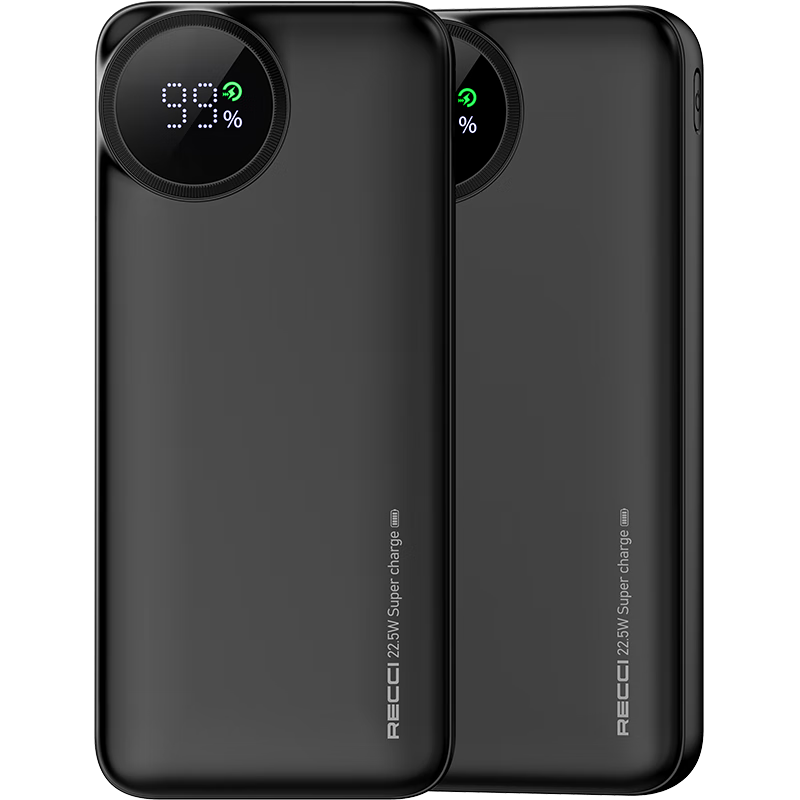 锐思3C认证带数显PD快充移动电源RPB-P48(10000mAh)黑色