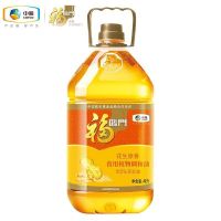 中粮福临门花生原香食用植物调和油4L含5%花生油
