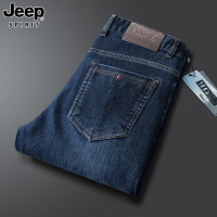 JEEP SPIRIT 男士牛仔裤休闲运动长裤复古潮流九分裤