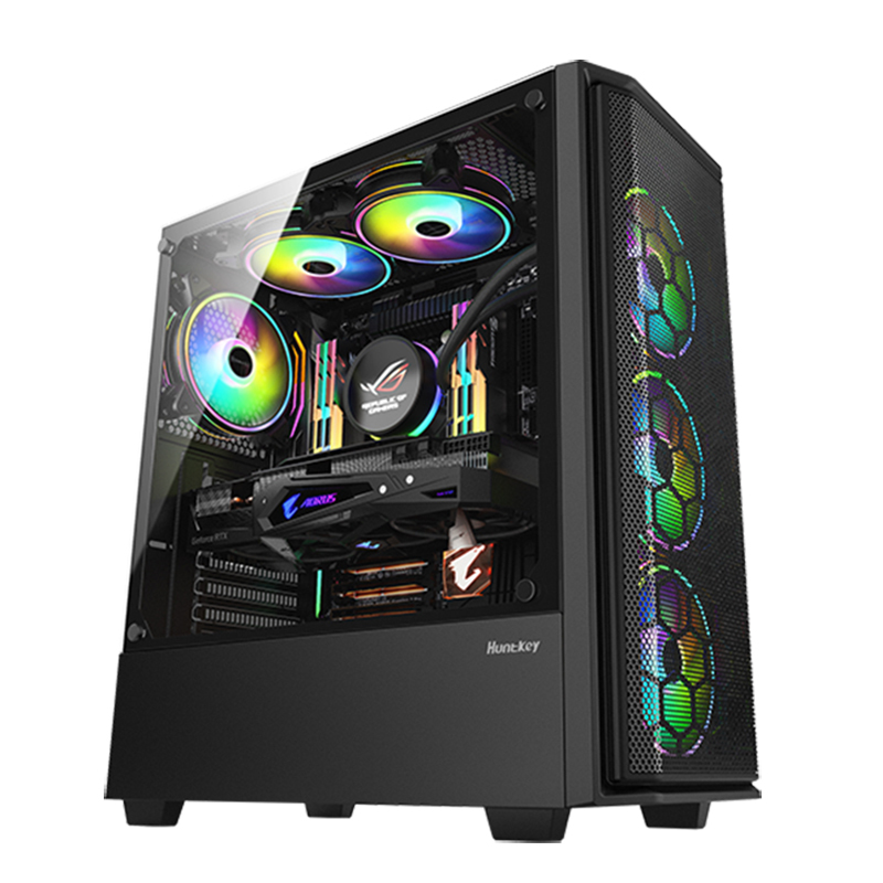 攀升 锐龙 六核十二线程R5 2600/RX590 8G 游戏型 AMD主机 吃鸡主机 3A平台高配游戏主机 组装机 台式机 电脑主机整机