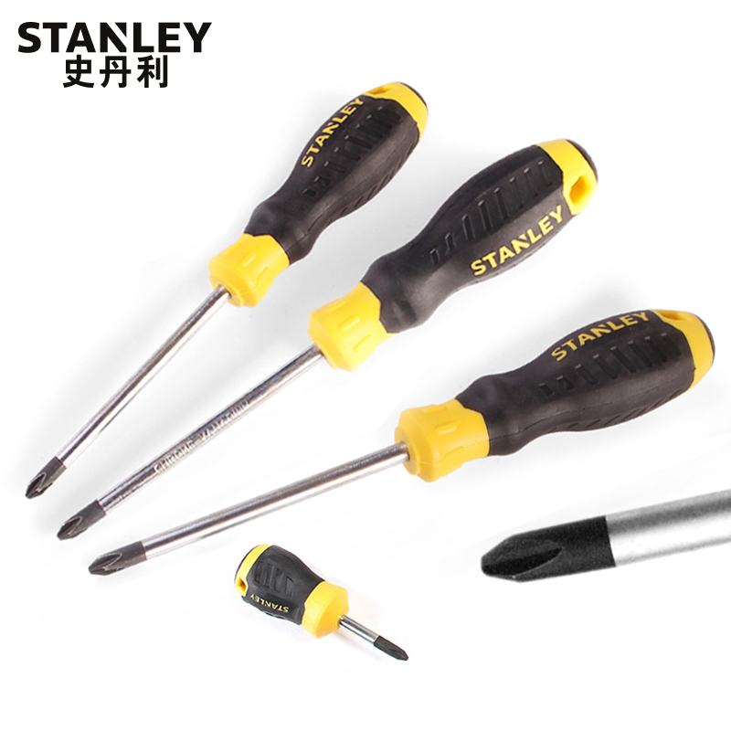 史丹利STANLEY 胶柄十字螺丝批PH1x100mm 家用梅花螺丝刀 笔记本 机修起子改锥 60-805-23 可定制