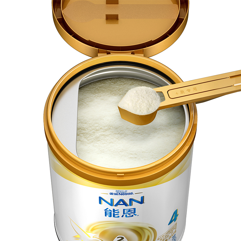 雀巢(Nestle)奶粉 能恩金装 较大婴儿及婴幼儿配方奶粉 4段900克 6罐装