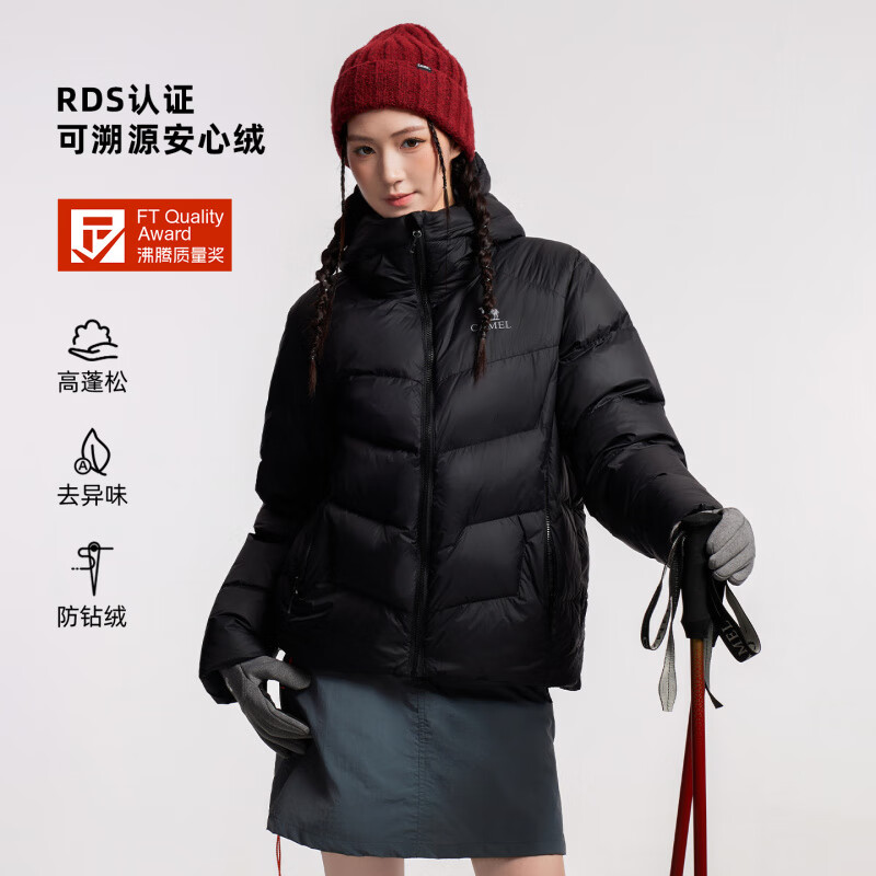 骆驼(CAMEL) A35CR28311中性款羽绒服 远山蓝 XS高清大图