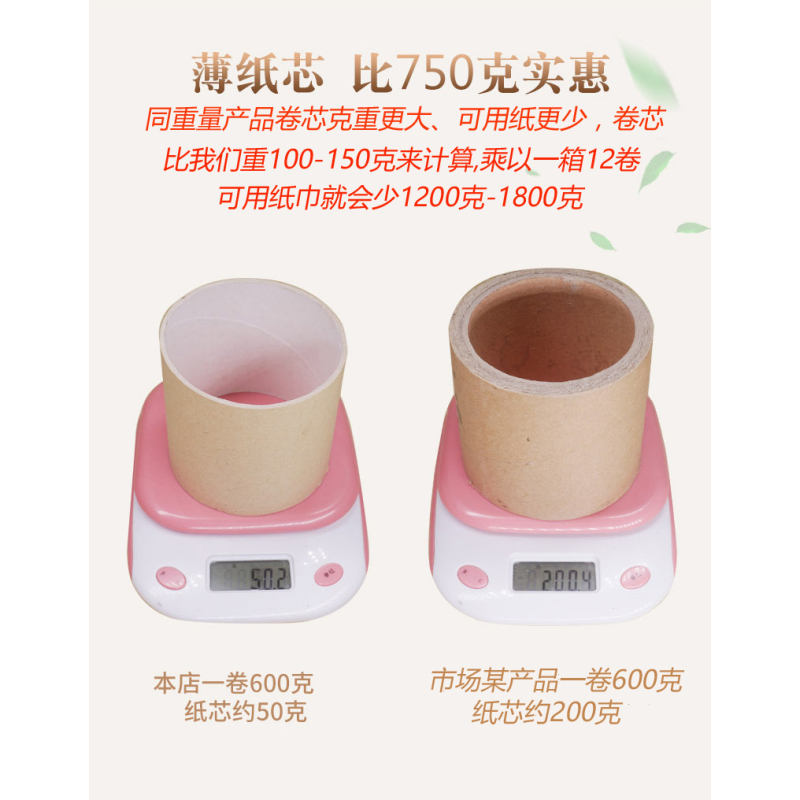700克大卷纸厕纸家用超大酒店商用大盘卷纸厕所大圈卫生纸巾整箱