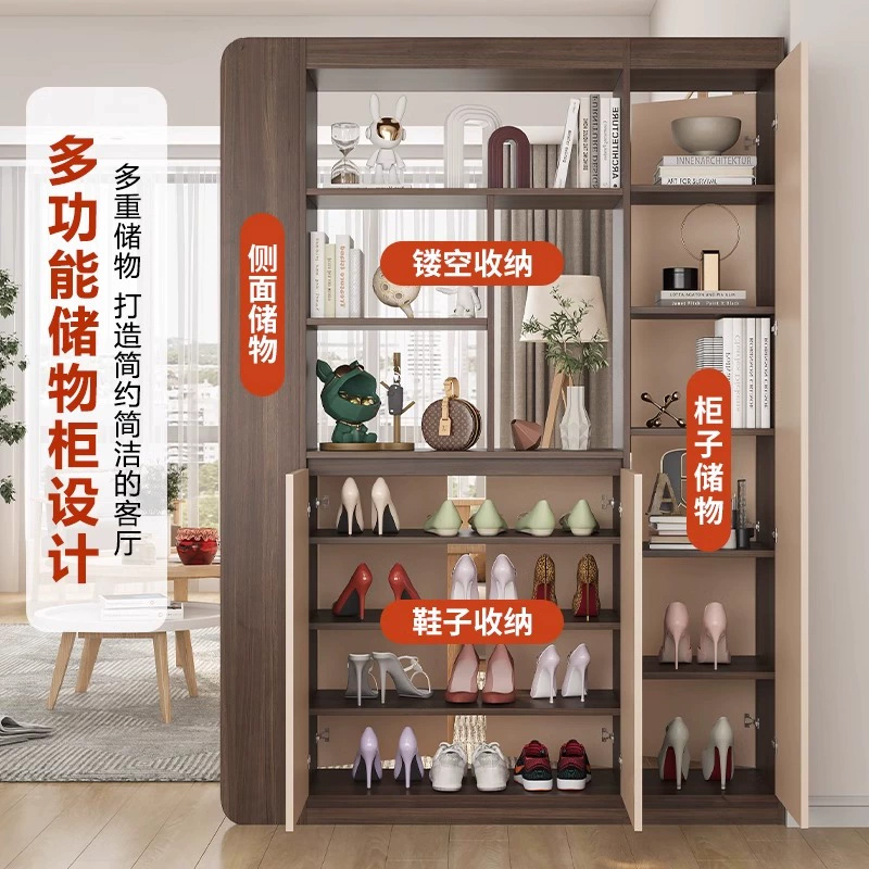 苏宁 质凡 现代简约隔断屏风柜门厅玄关鞋柜/ZF-XGG034/1000*350*1900mm高清大图