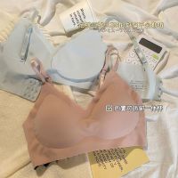 内衣女夏季薄款大胸显小无钢圈聚拢背心防下垂舒适透气文胸罩