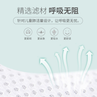秝客(lefeke)医用耗材一次性儿童平面口罩10片装三层熔喷透气防尘防护非医用儿童口罩面罩白色10只装小孩儿口罩一次性