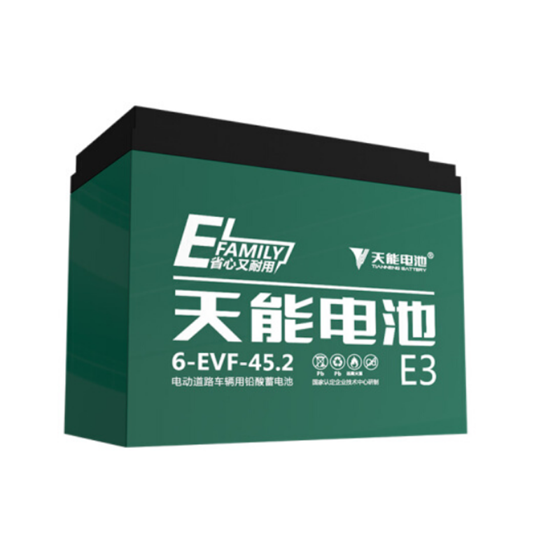 天能 载重型三轮电动车电池电瓶车电瓶 不含安装48V45AH 经典款电池 6-EVF-45 4只装