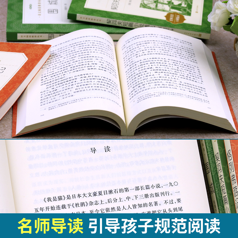 [赠考点]格列佛+围城+我是猫+契诃夫共4本 [正版]格列佛游记原著九年级下册必读课外书老师外国长篇小说世界经典故事初中高清大图