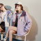 [1.5折价111元]唐狮新款工装外套女春秋休闲冲锋少上衣韩版连帽夹克潮酷