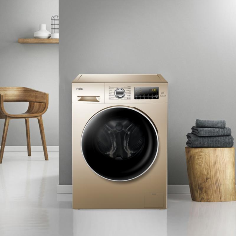 海尔（Haier）EG8014HB39GU1 8KG公斤烘干 洗衣机洗干一体机 全自动 超薄滚筒洗衣机滚筒