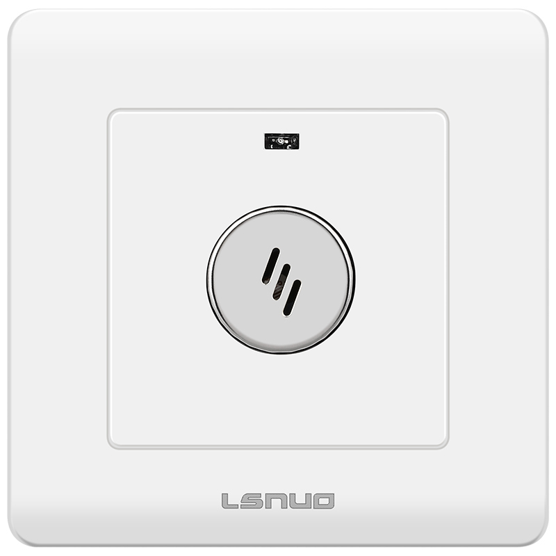 86型楼道智能声光控感应延时二线家用led节能灯220v声控开关面板