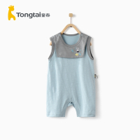童泰(TONGTAI)夏季款婴儿衣服3-18月男女宝宝纯棉外出无袖连体衣儿童内衣