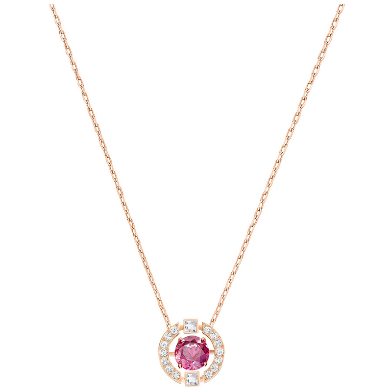 Swarovski 施华洛世奇 明星同款跳动的心 红钻 水晶项链女士项链 送女友礼物 海外正品 5279421