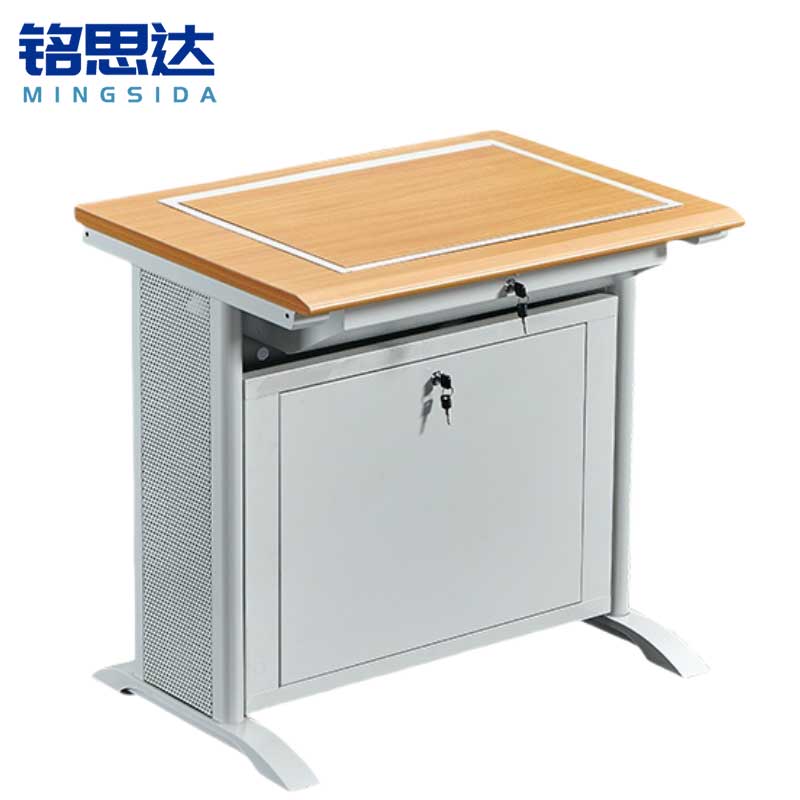 铭思达翻转电脑桌单人位张高清大图