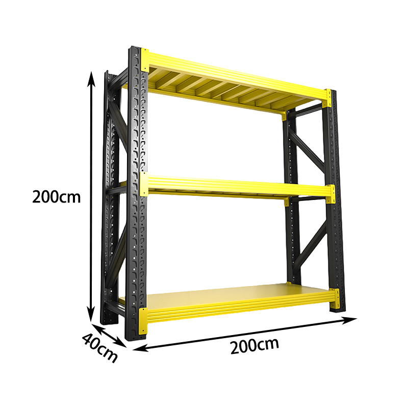 珂攸洋货架展示架 货物架三层2000*400*2000mm承重200kg组