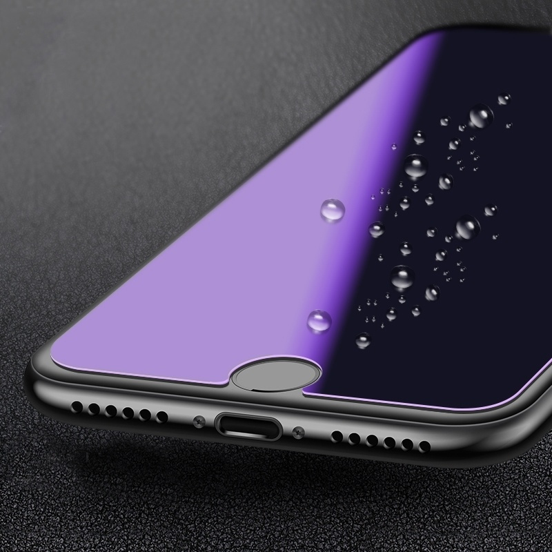 苹果7钢化膜抗蓝光iphone7plus玻璃膜手机贴膜 苹果7p高清保护膜 2.5D弧边钢化膜[一片装] 苹果7Plus