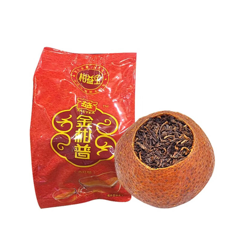 大益茶叶 柑益宝大红柑 普洱茶 金柑普 一罐500克高清大图