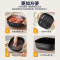 美的(Midea)电火锅 电煮锅多功能锅家用蒸锅分体式火锅专用锅6L大容量MC-HGS303004(平锅+蒸格)