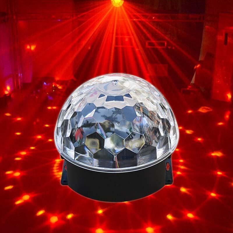 氛围照明ktv酒吧七彩旋转灯舞台闪光舞台灯 声控6色ktv旋转魔球灯