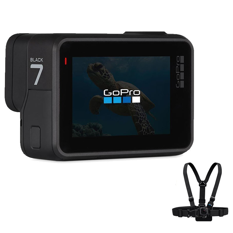 GoPro HERO 7Black+GoPro Chesty胸部固定肩带运动摄像机