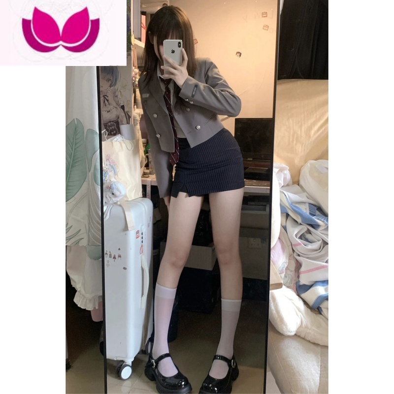 七斓韩式学院风韩系校服jk制服套装韩剧女主外套包臀裙纯欲穿搭高清大图