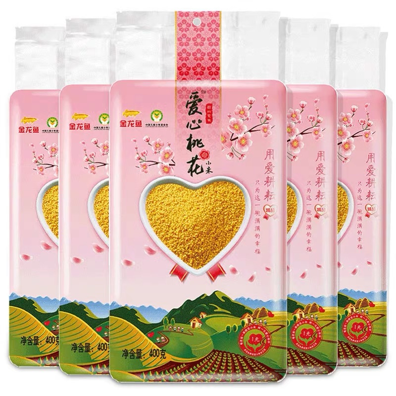 金龙鱼爱心桃花小米 400g
