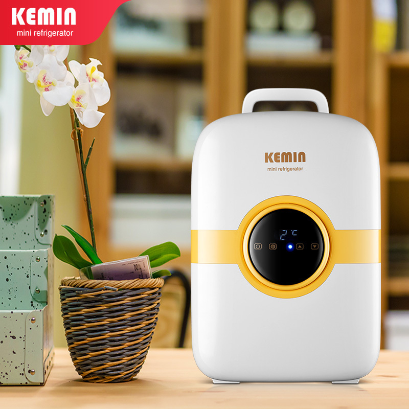 科敏(KEMIN)面膜冰箱美妆放口红专用迷你桌面精致小冰箱mini 双制冷加强版/可调节显示温度