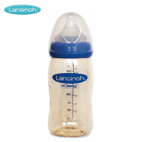 兰思诺 自然波浪宽口PPSU奶瓶 240ml
