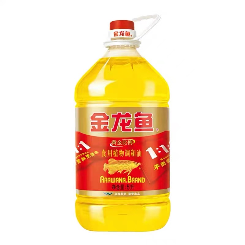 金龙鱼大豆油/调和油 规格可选 家用食用油植物色拉油 酥田 金龙鱼黄金比例调和油5L