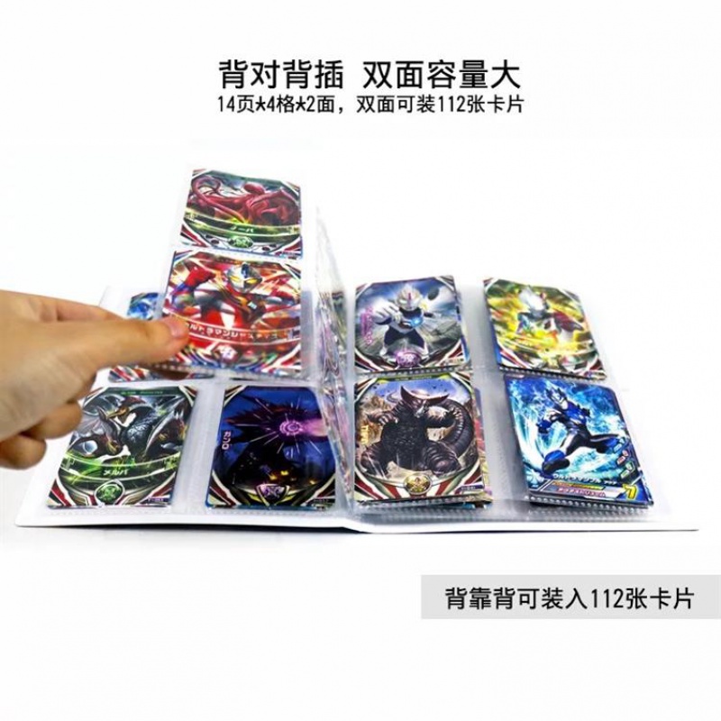 奥特曼卡片卡书欧布奥卡牌收藏册赛罗全套手册超人玩具儿童 日文原版彩卡72张+卡册1本不重复卡可扫码高清大图