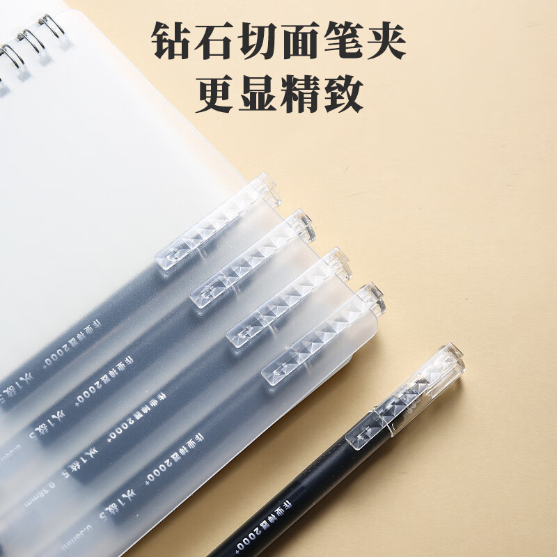 晨光M&G科技感中性笔MGK6608流畅书写极简设计防滑握感高清大图