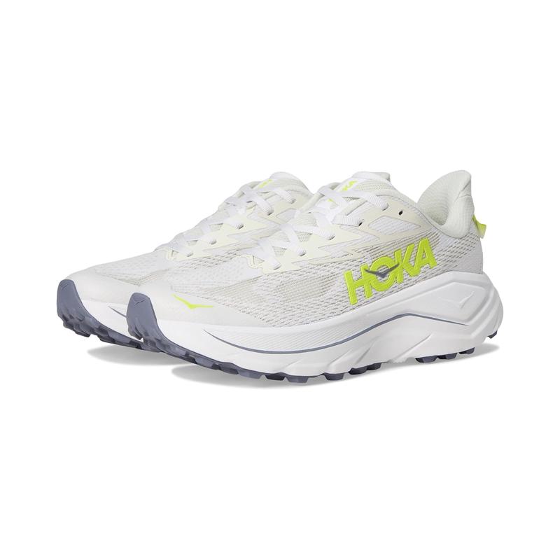 Hoka One One女士板鞋休闲百搭舒适轻便透气软底 White/Neon_Hoka_Citrus 44