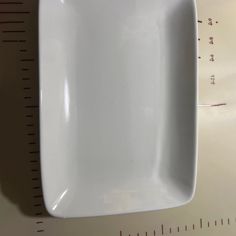 海铁科技陶瓷长方盘8寸/个高清大图